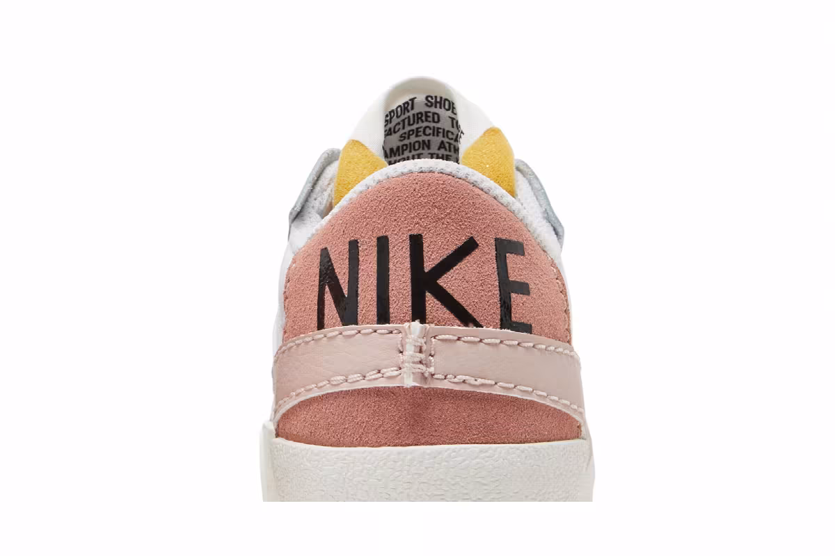 Nike Women's Blazer Low White Pink Oxford, view 8