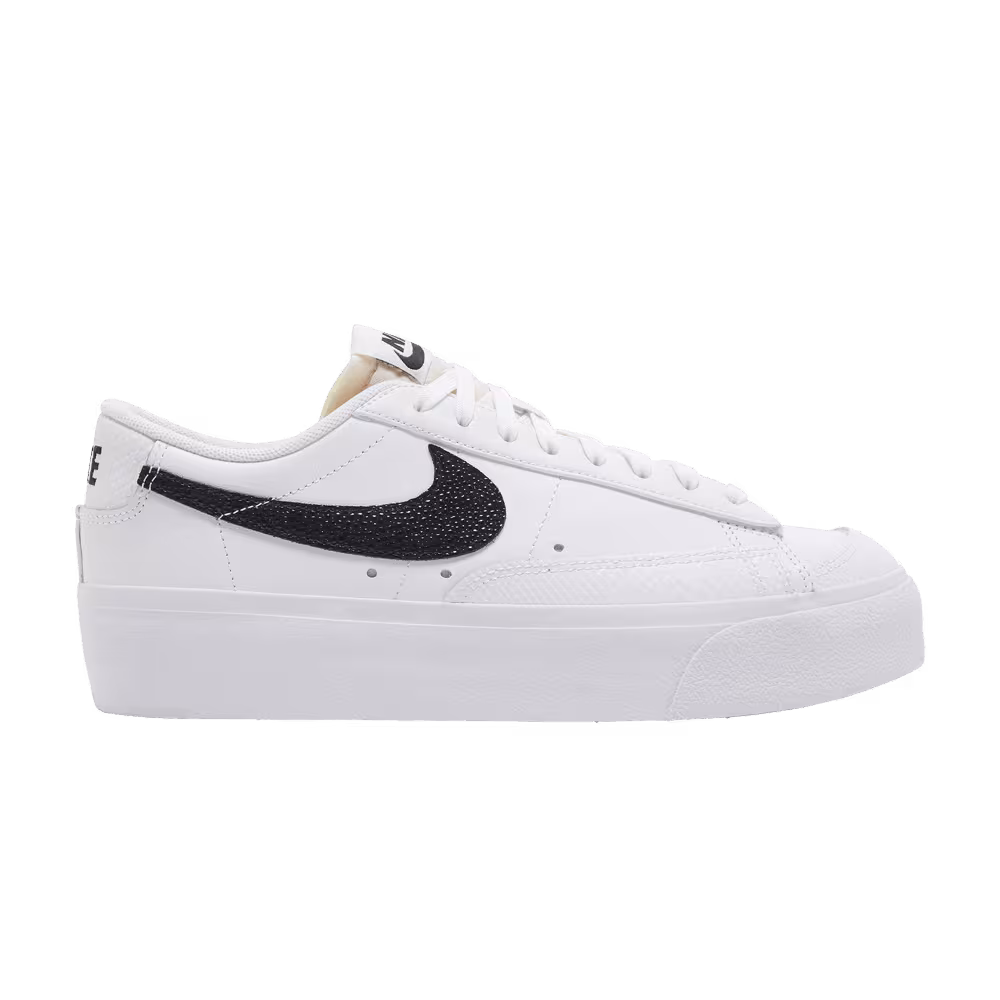 Nike Women's Blazer Low Platform White Snakeskin