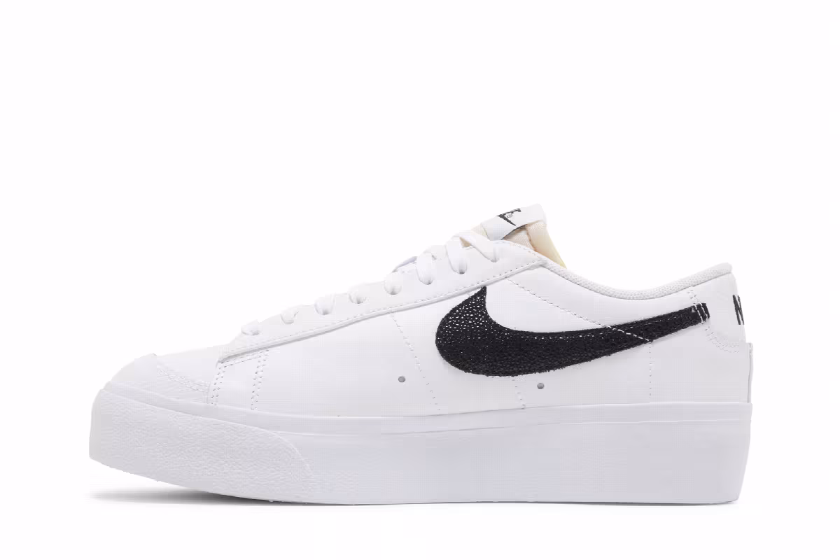 Nike Women's Blazer Low Platform White Snakeskin, view 4
