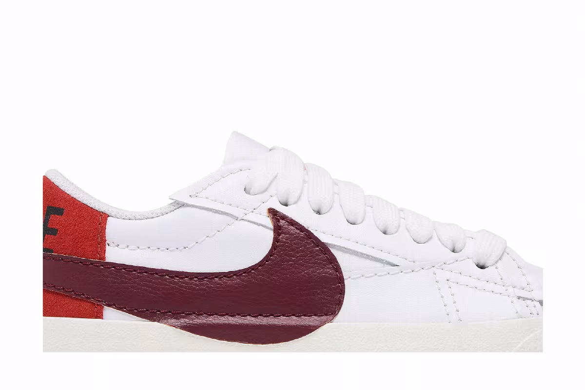 Nike Women's Blazer Low White Dark Beetroot, view 3