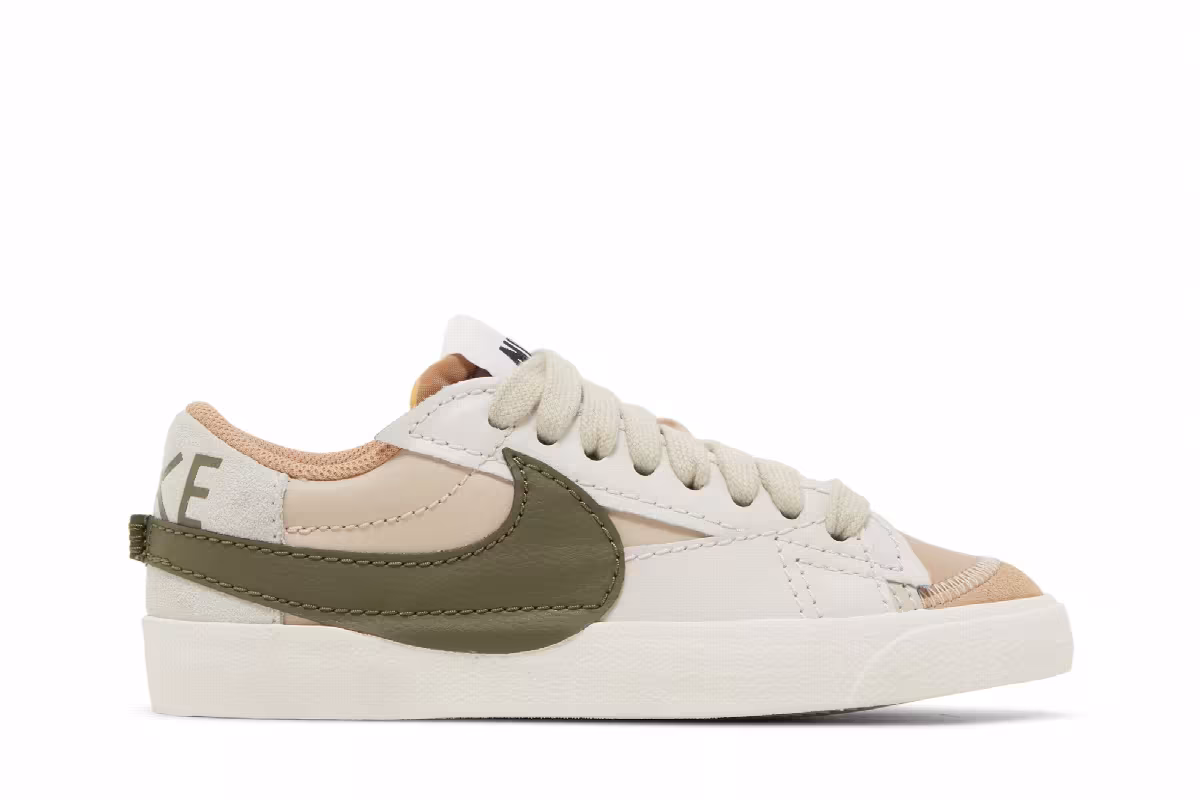 Nike Women's Blazer Low Sand Drift Medium Olive, view 2