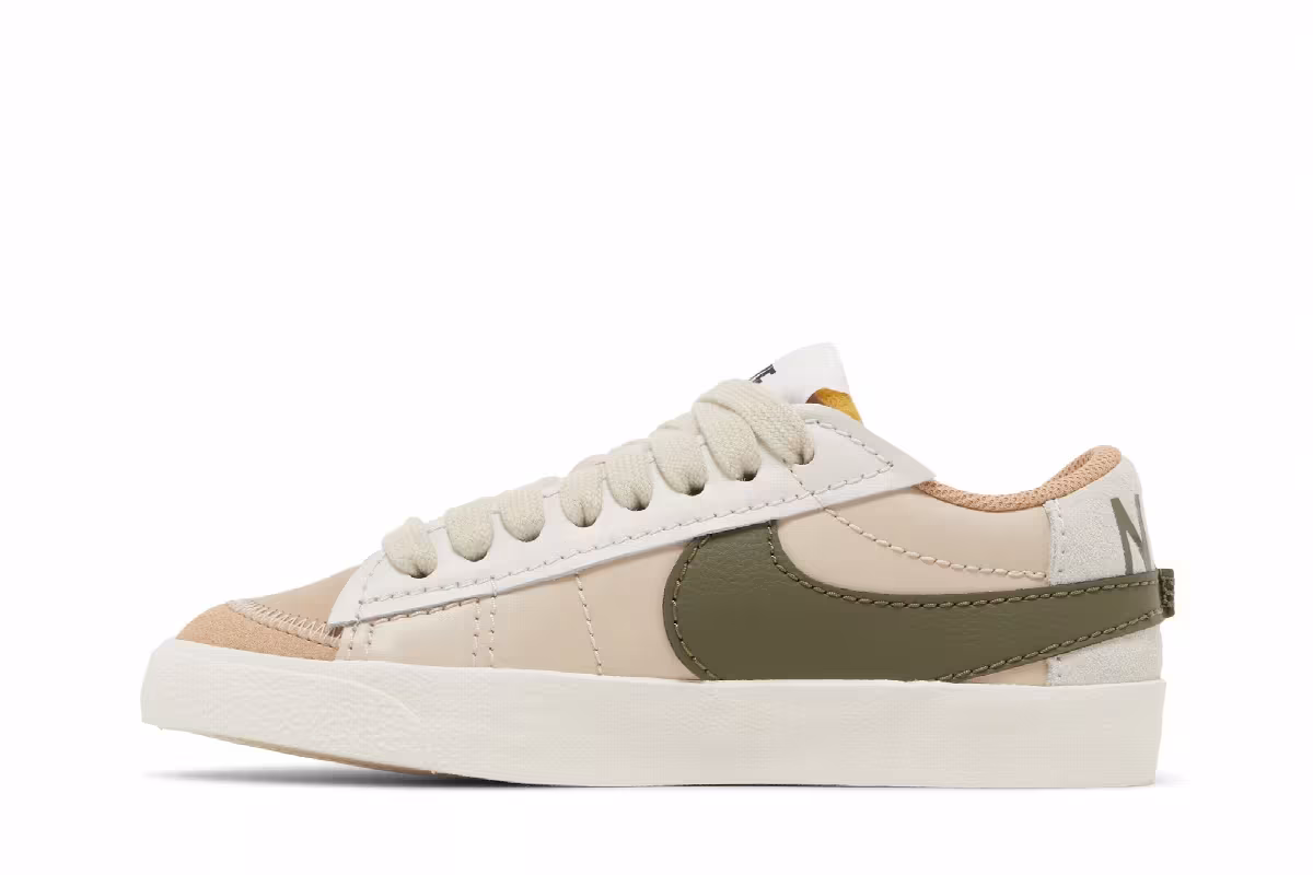 Nike Women's Blazer Low Sand Drift Medium Olive, view 4