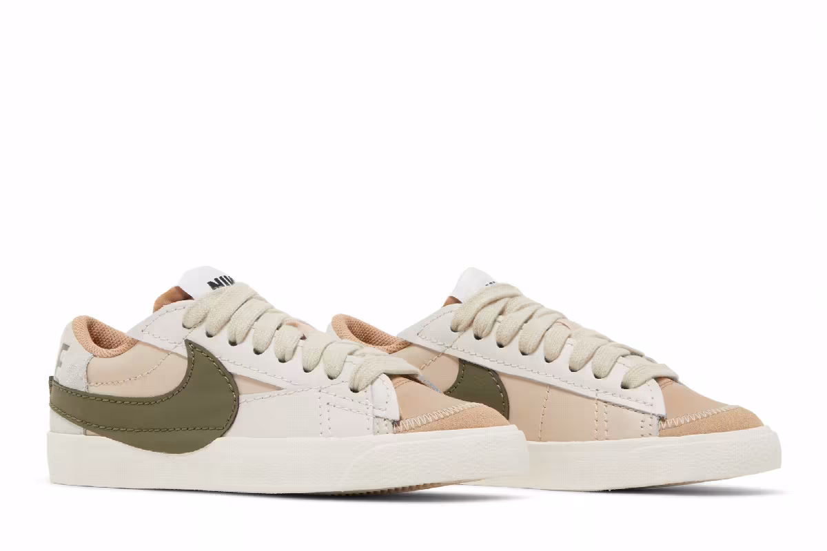 Nike Women's Blazer Low Sand Drift Medium Olive, view 9