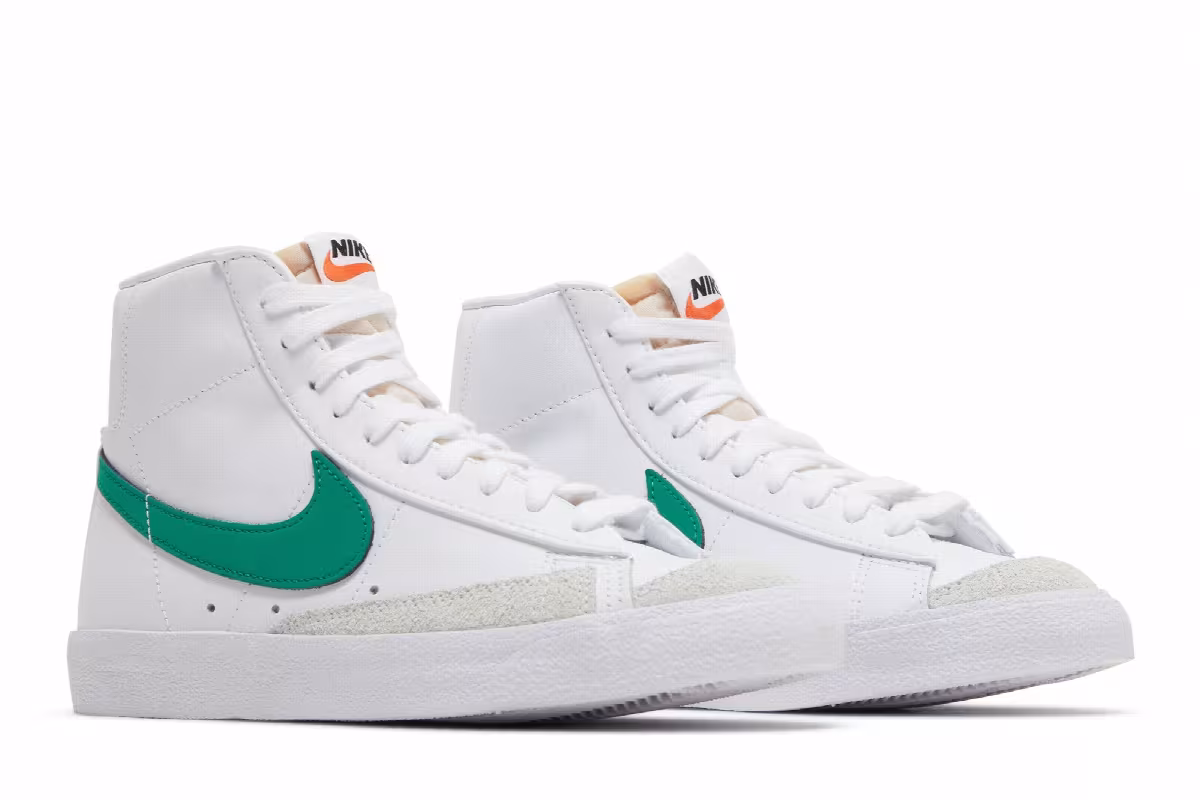 Nike Women's Blazer Mid White Malachite, view 9