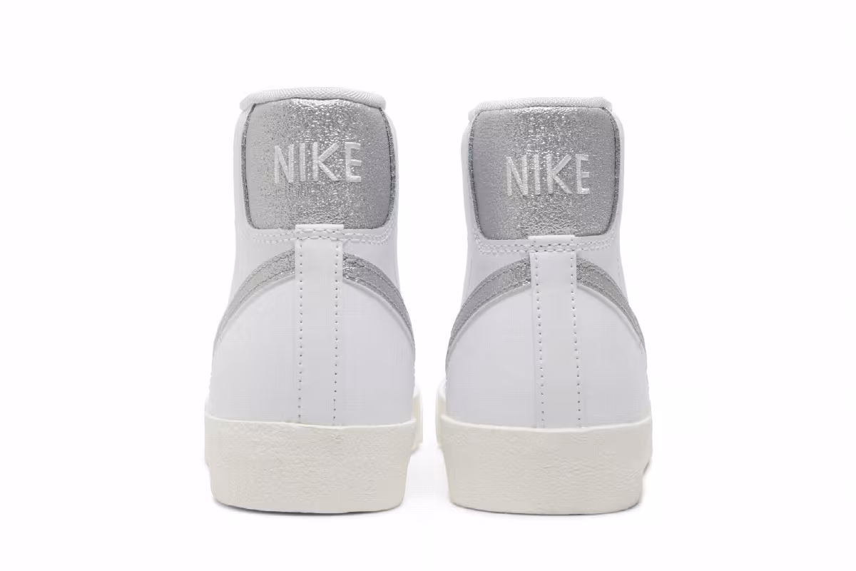 Nike Women's Blazer Mid White Metallic Silver, view 7