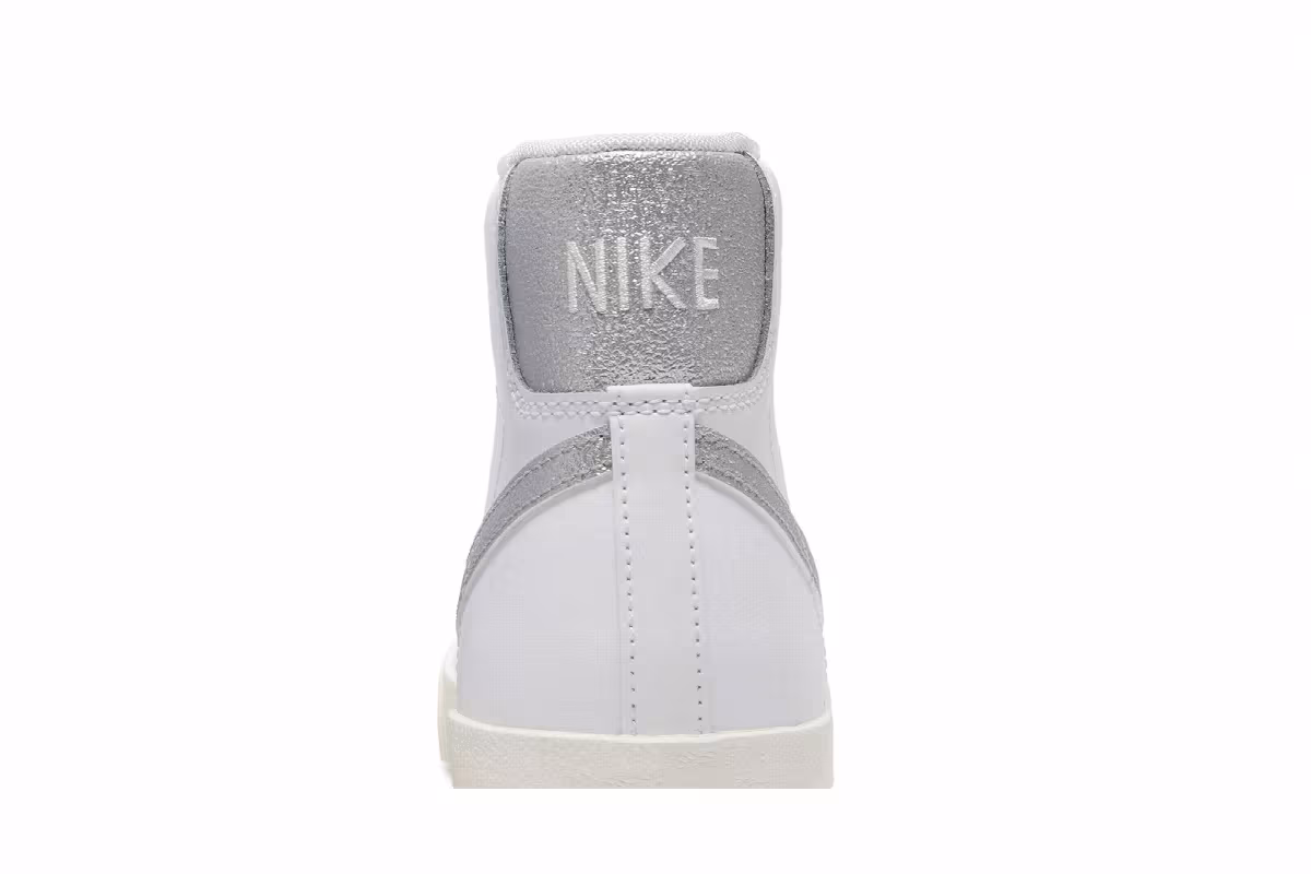 Nike Women's Blazer Mid White Metallic Silver, view 8