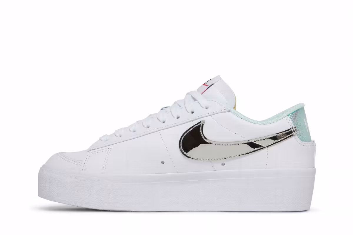 Nike Women's Blazer Low Platform White Mint Foam, view 4
