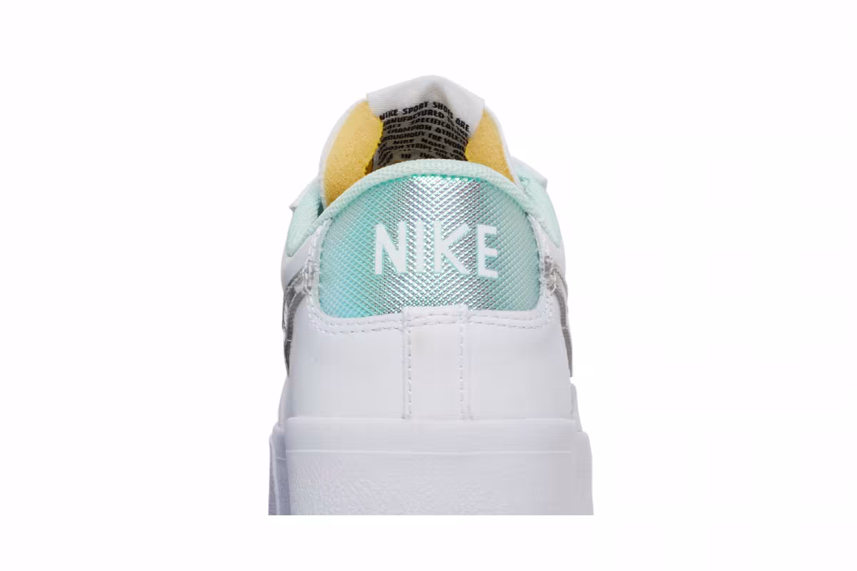 Nike Women's Blazer Low Platform White Mint Foam, view 8
