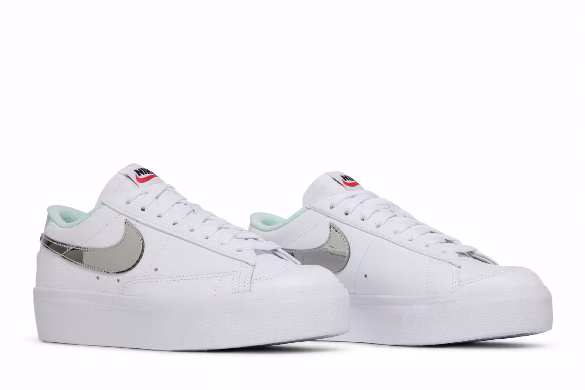Nike Women's Blazer Low Platform White Mint Foam, view 9