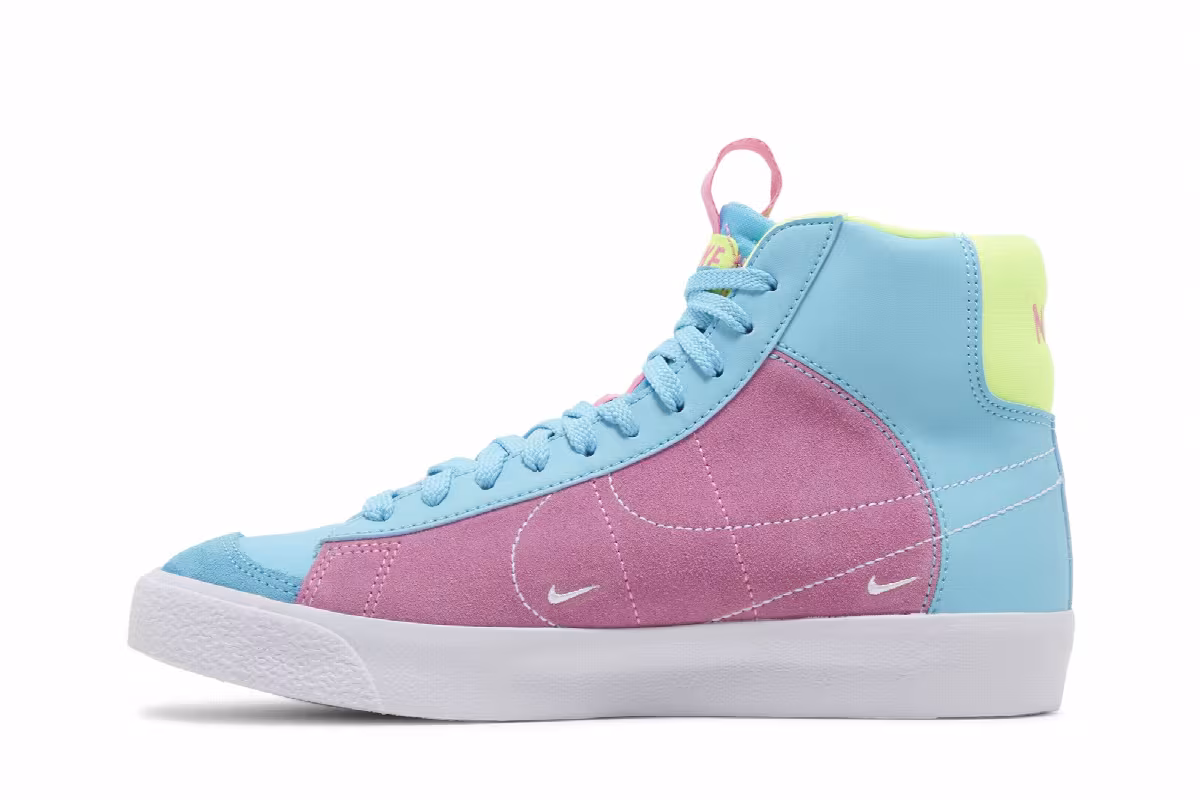 Nike Blazer Mid Dance - Baltic Blue Pink Glow, view 4
