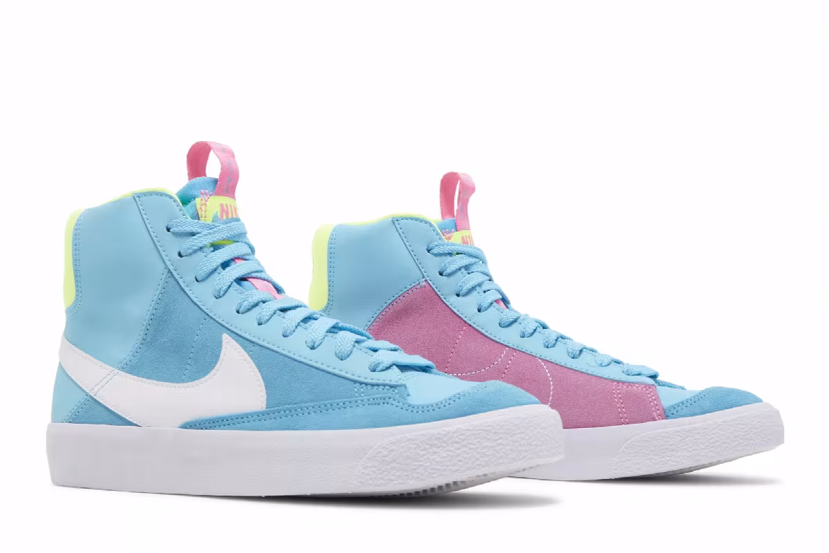 Nike Blazer Mid Dance - Baltic Blue Pink Glow, view 9