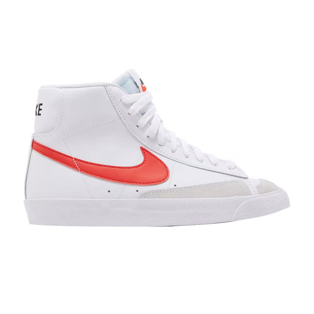 Nike Blazer Mid White Habanero Red Medium Blue