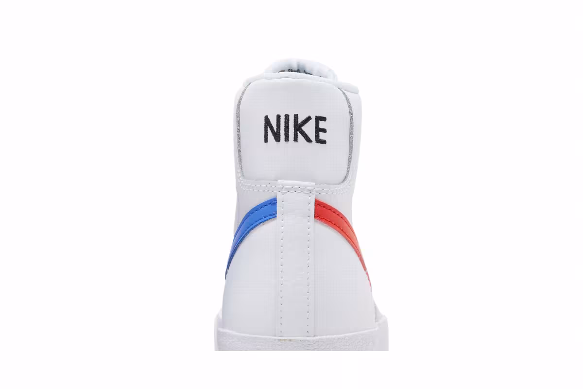 Nike Blazer Mid White Habanero Red Medium Blue, view 8