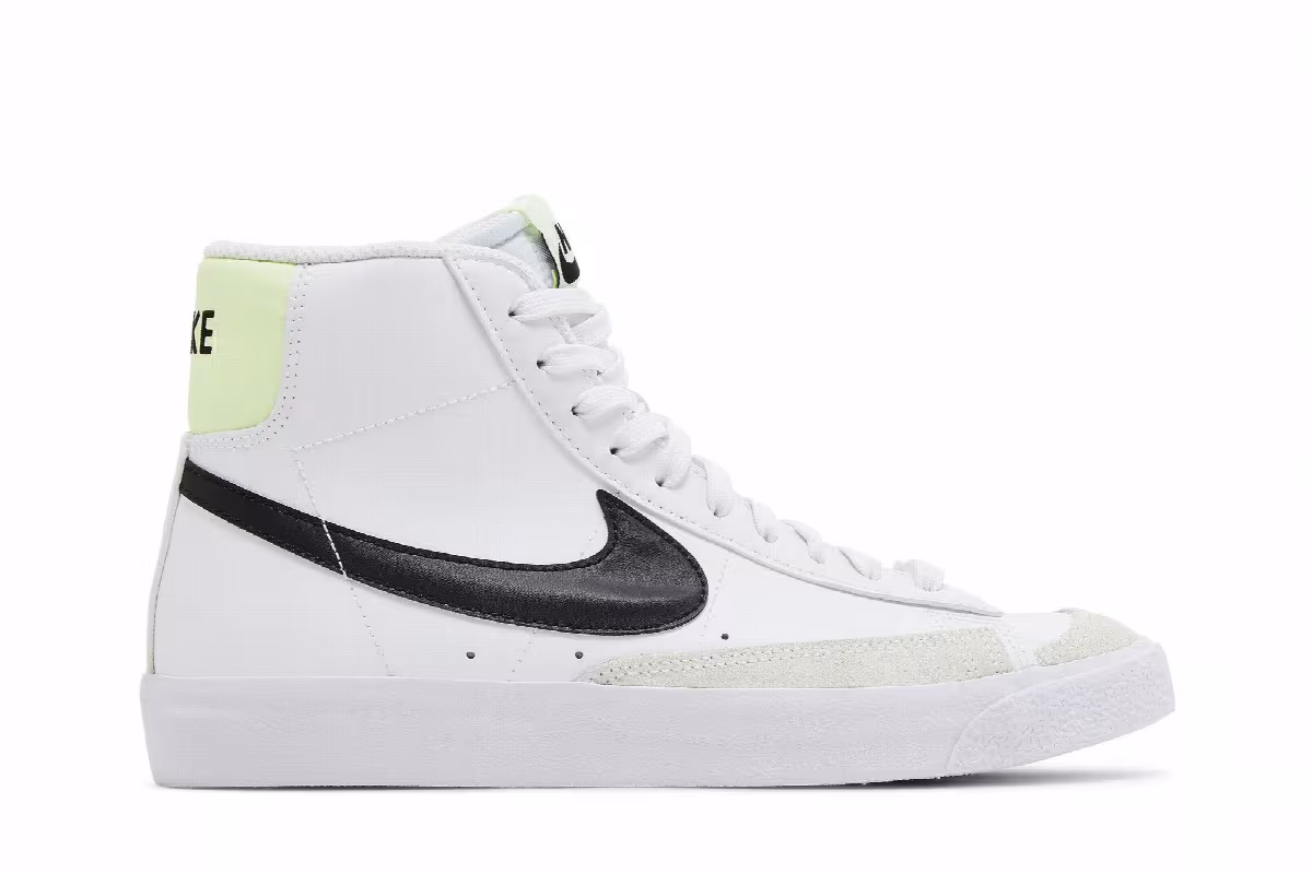 Nike Blazer Mid White Black Volt, view 2