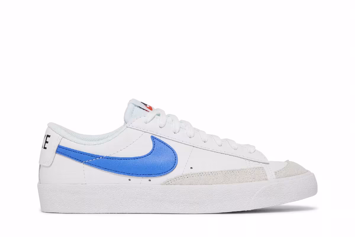 Nike Blazer Low White Chlorophyll Medium Blue, view 2
