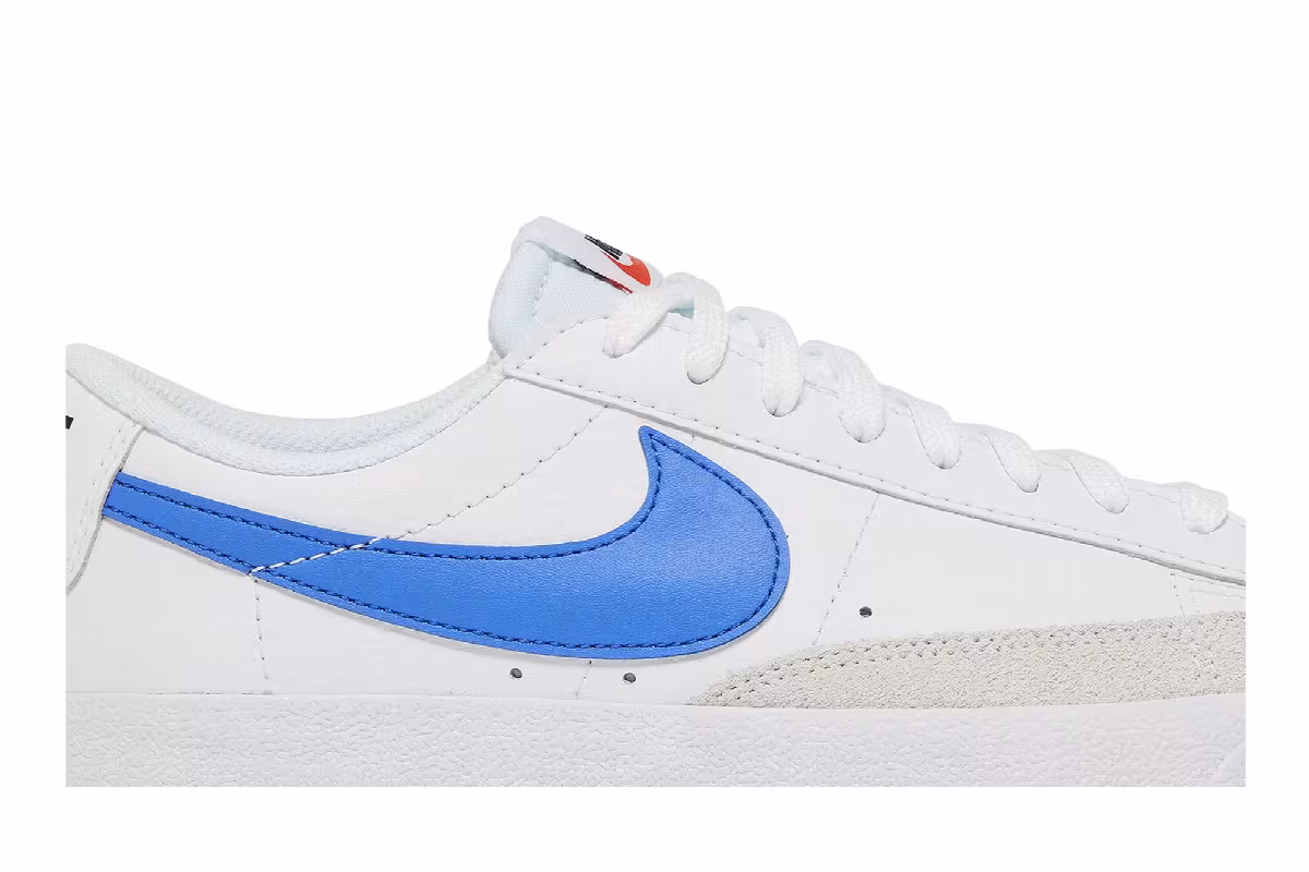 Nike Blazer Low White Chlorophyll Medium Blue, view 3
