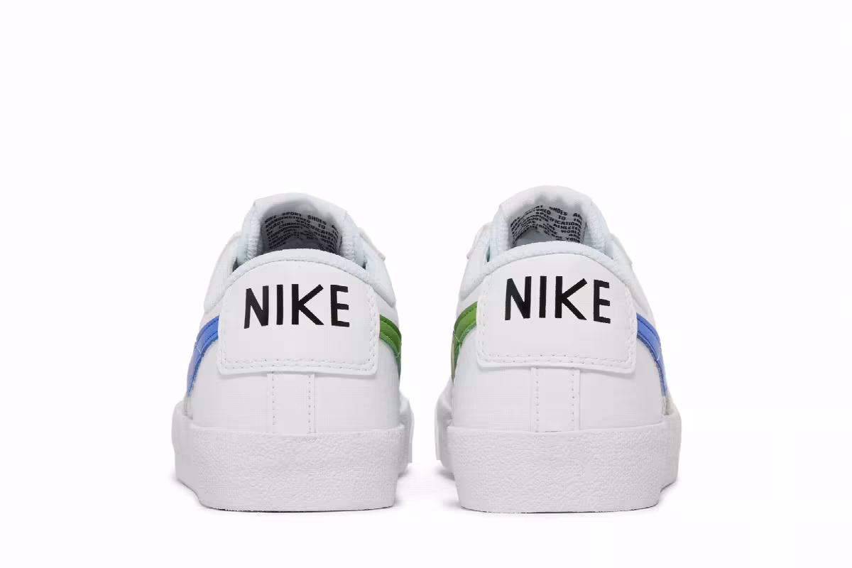 Nike Blazer Low White Chlorophyll Medium Blue, view 7