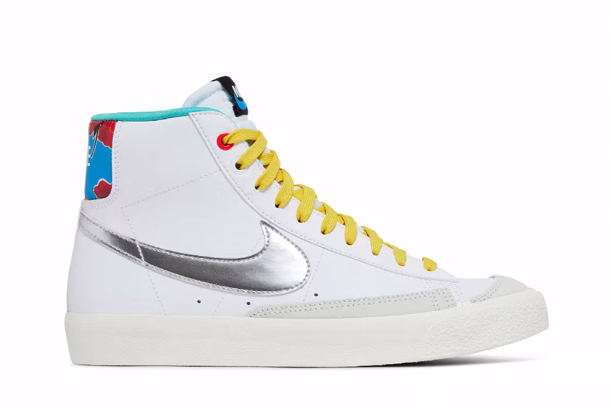 Nike Blazer Mid White Vivid Sulfur, view 2