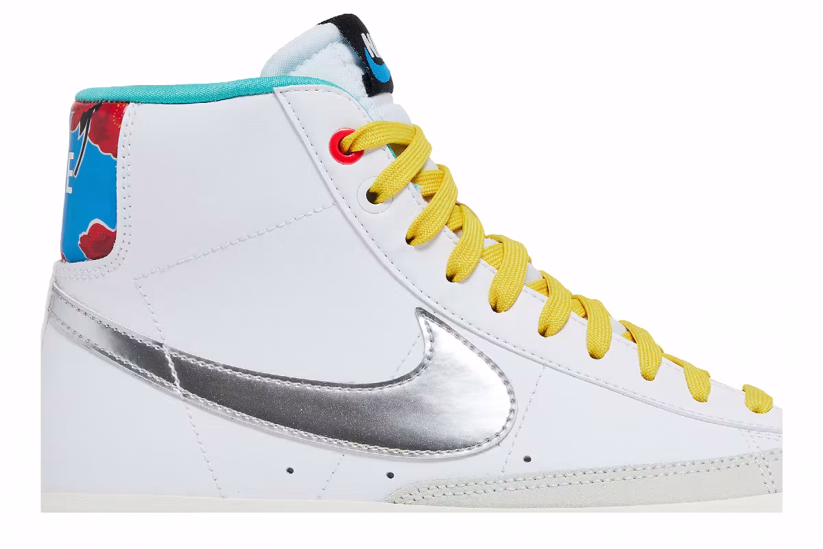 Nike Blazer Mid White Vivid Sulfur, view 3