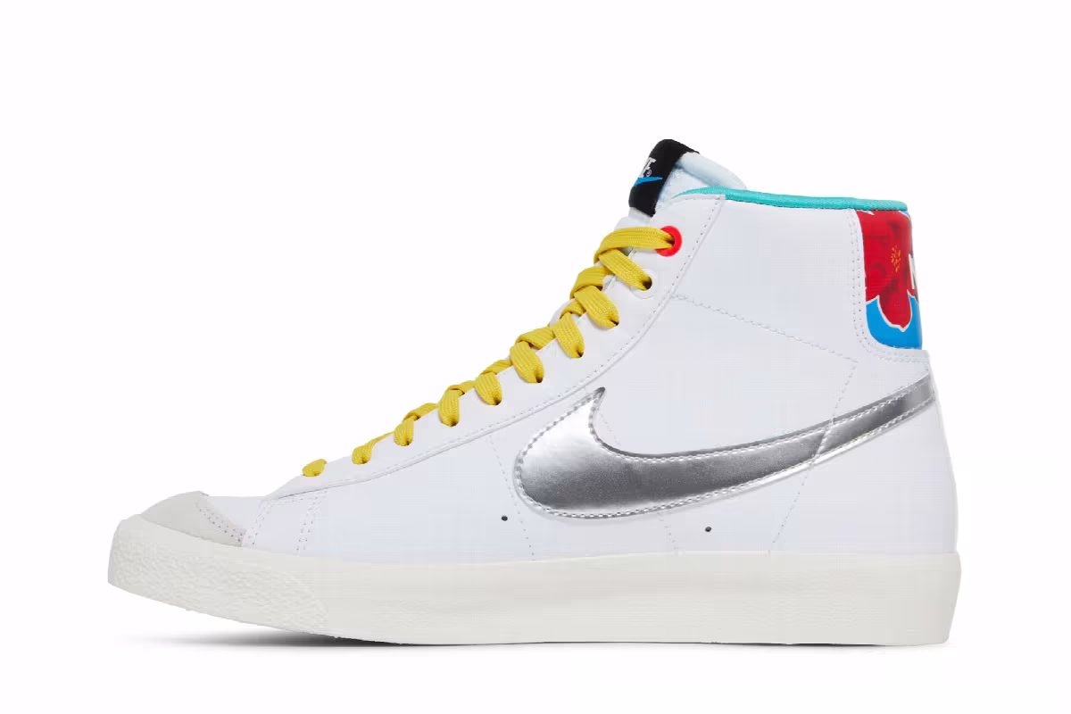 Nike Blazer Mid White Vivid Sulfur, view 4