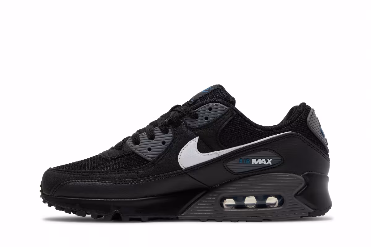 Nike Air Max 90 Black Iron Grey Marina, view 4