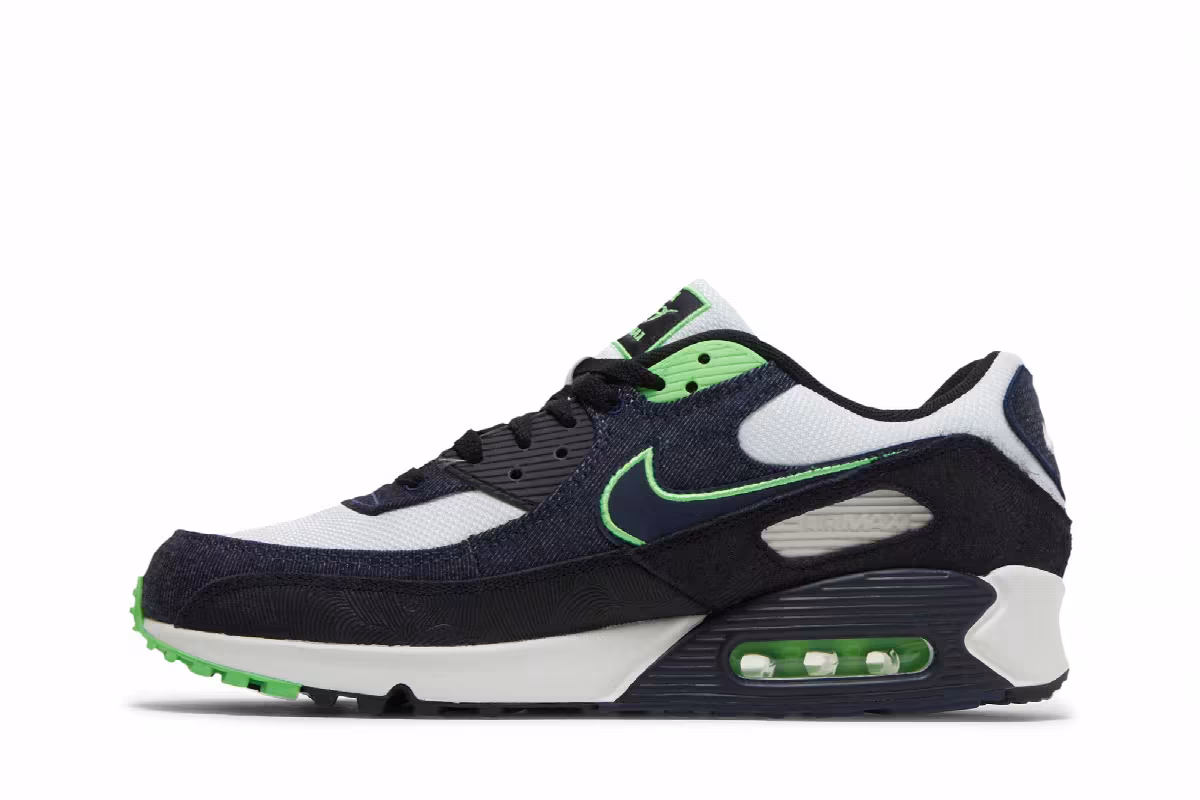 Nike Air Max 90 SE Black Scream Green, view 4