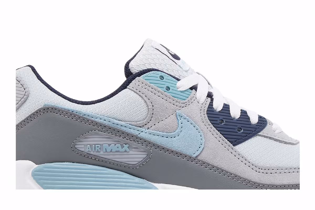Nike Air Max 90 Pure Platinum Worn Blue, view 3