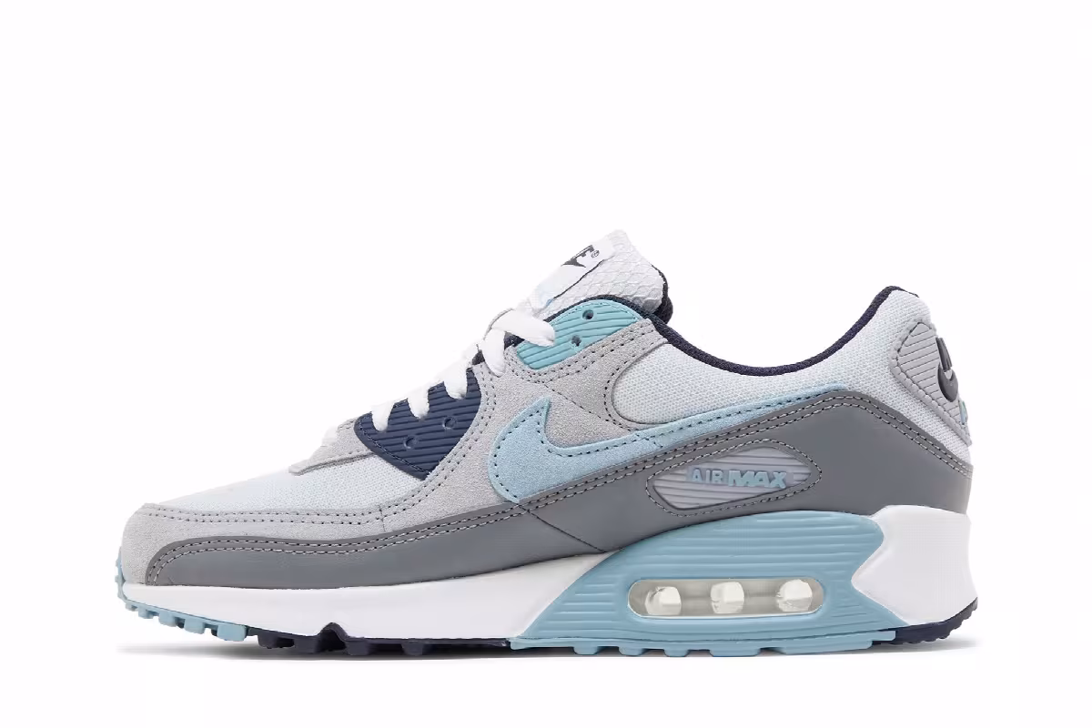 Nike Air Max 90 Pure Platinum Worn Blue, view 4