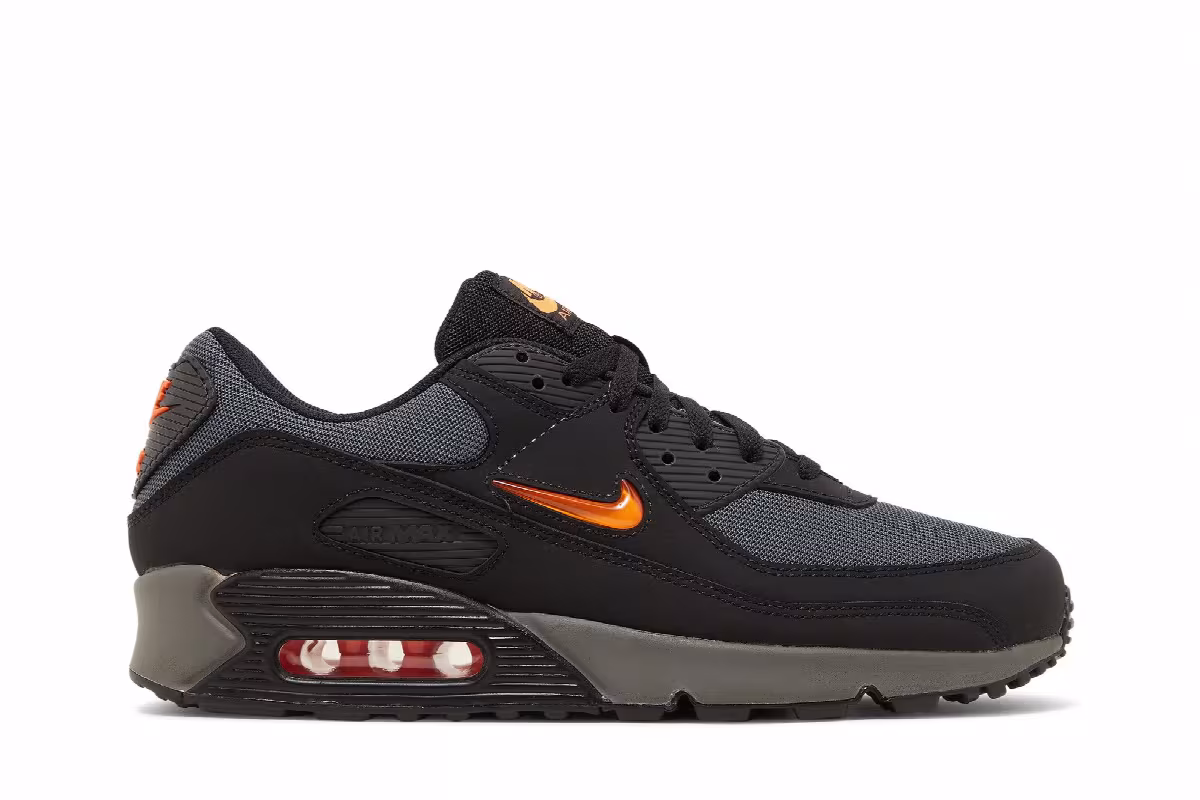 Nike Air Max 90 Jewel - Black Safety Orange, view 2