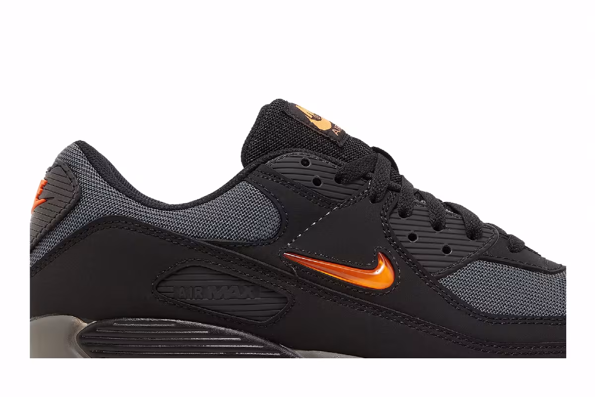 Nike Air Max 90 Jewel - Black Safety Orange, view 3