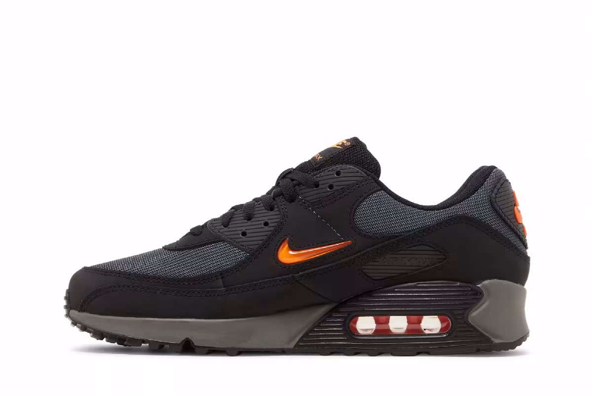 Nike Air Max 90 Jewel - Black Safety Orange, view 4