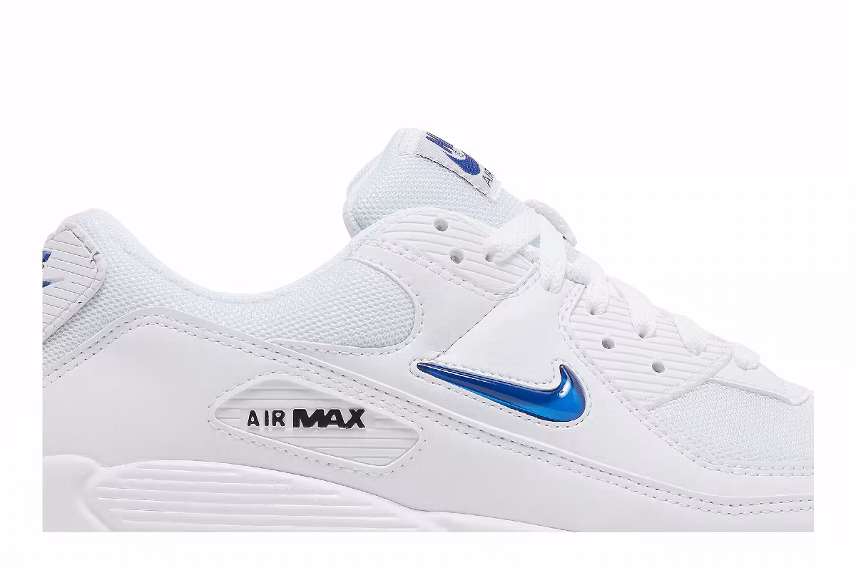 Nike Air Max 90 Jewel - White Game Royal, view 3