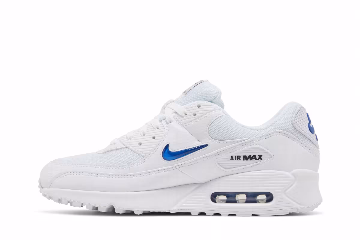 Nike Air Max 90 Jewel - White Game Royal, view 4