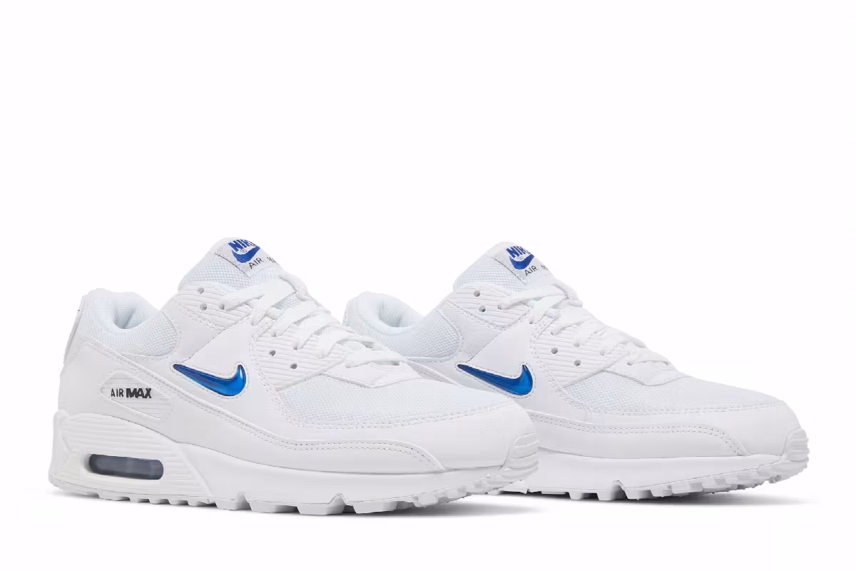 Nike Air Max 90 Jewel - White Game Royal, view 9