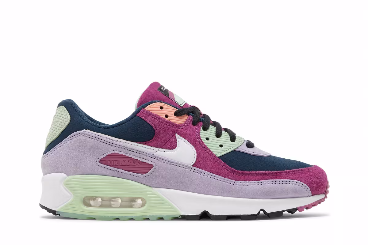 Nike Air Max 90 NRG Light Bordeaux Armory Navy, view 2