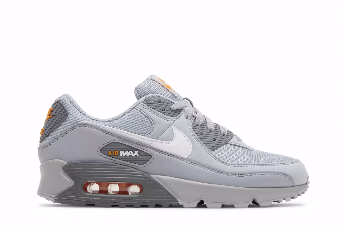 Nike Air Max 90 Wolf Grey Kumquat, view 2