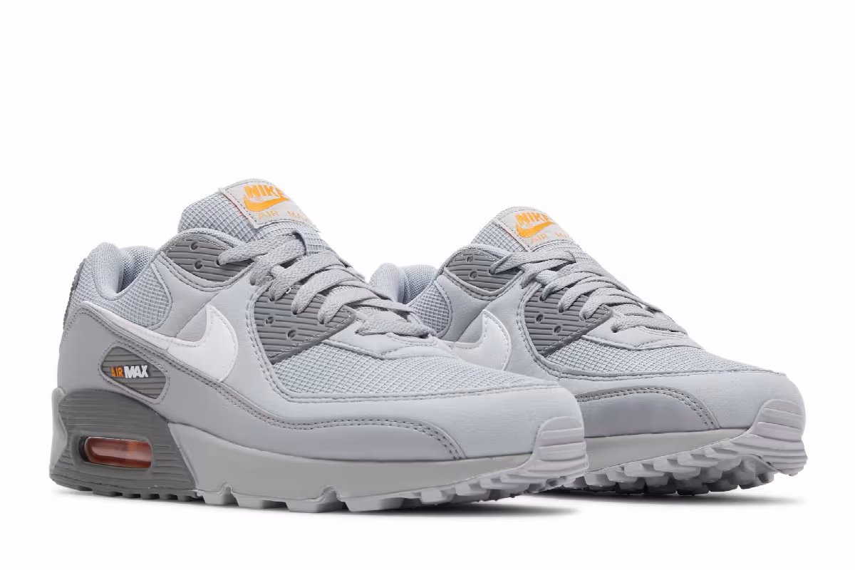 Nike Air Max 90 Wolf Grey Kumquat, view 9