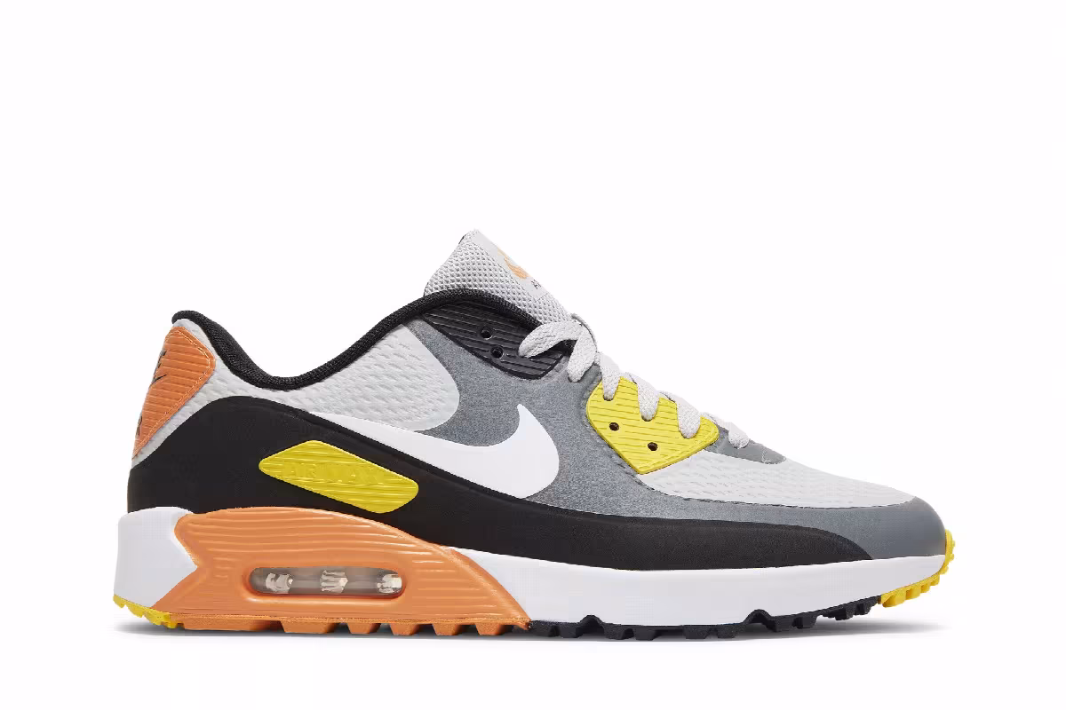 Nike Air Max 90 Golf Smoke Grey Black Orange, view 2