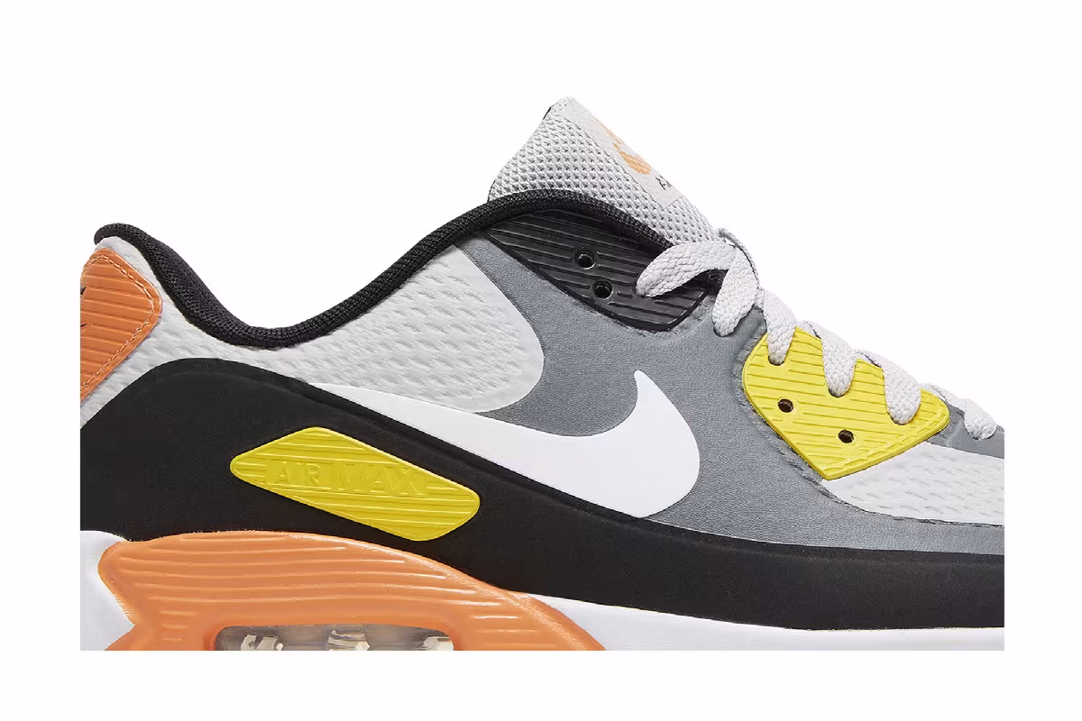 Nike Air Max 90 Golf Smoke Grey Black Orange, view 3