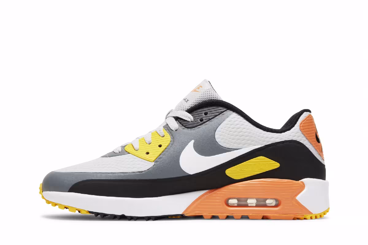 Nike Air Max 90 Golf Smoke Grey Black Orange, view 4