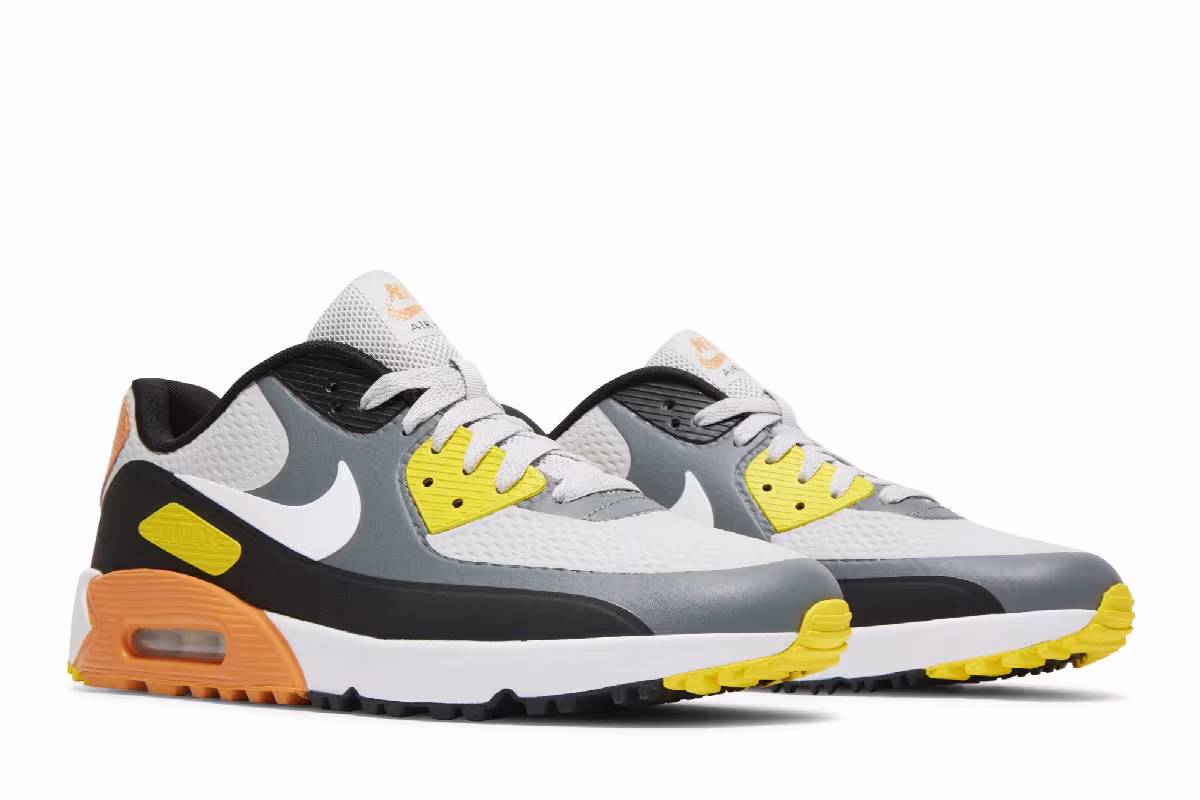 Nike Air Max 90 Golf Smoke Grey Black Orange, view 9