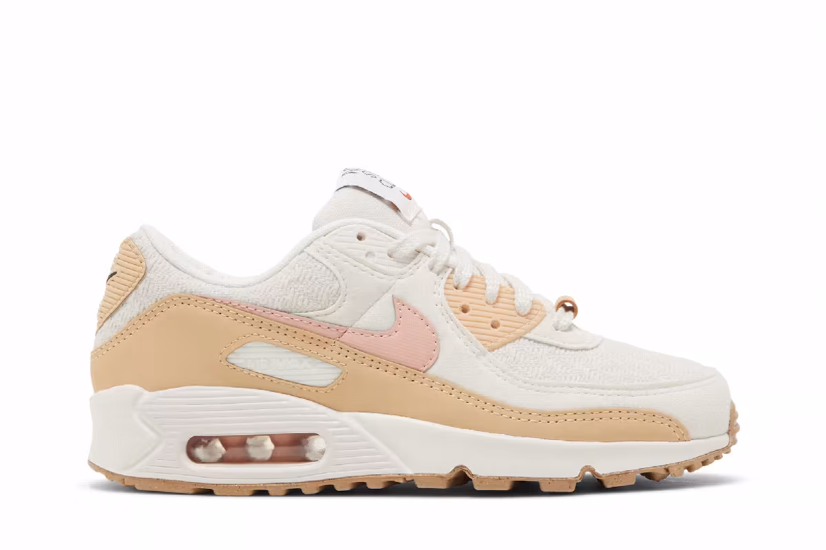 Nike Women's Air Max 90 SE Sun Club - Sail Arctic Orange, view 2