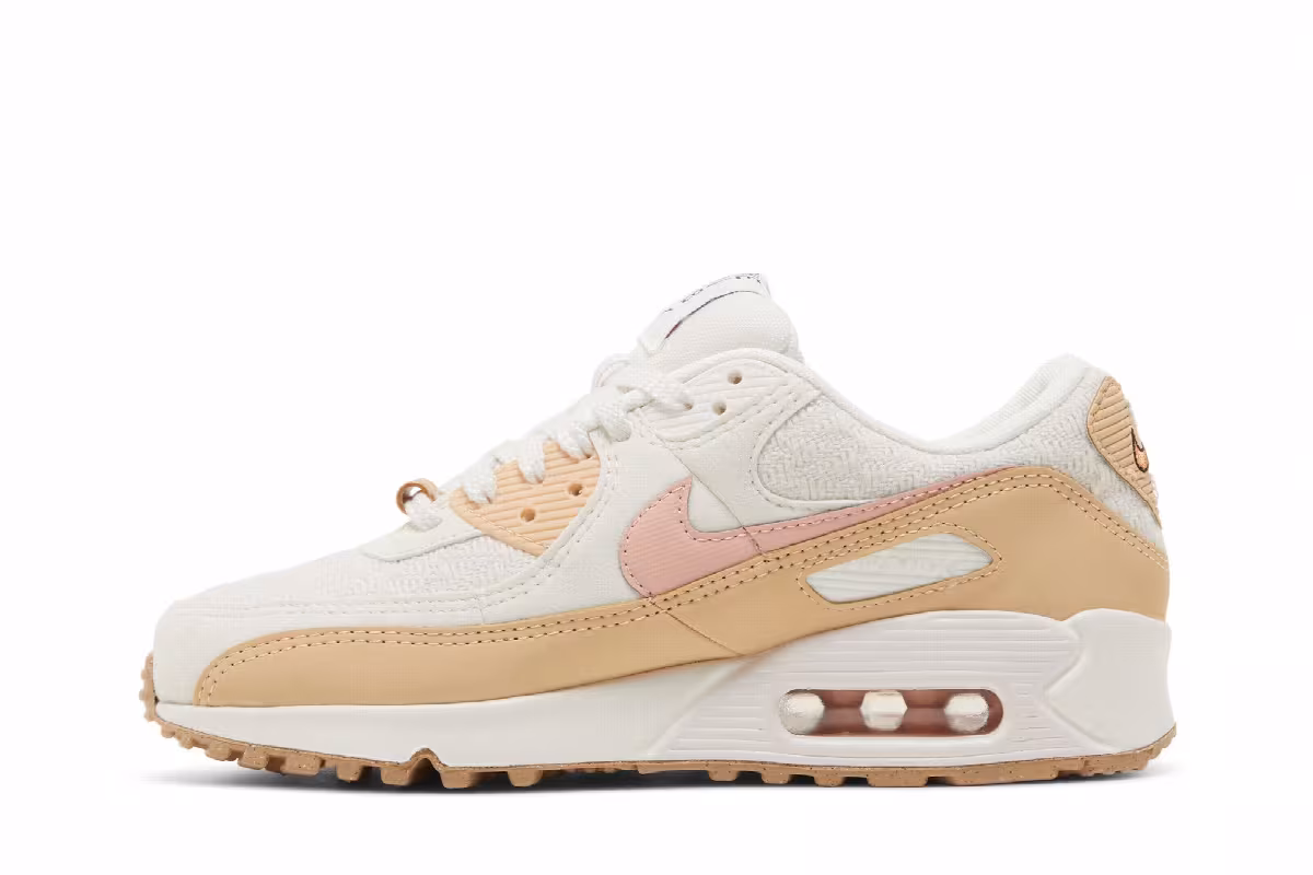Nike Women's Air Max 90 SE Sun Club - Sail Arctic Orange, view 4