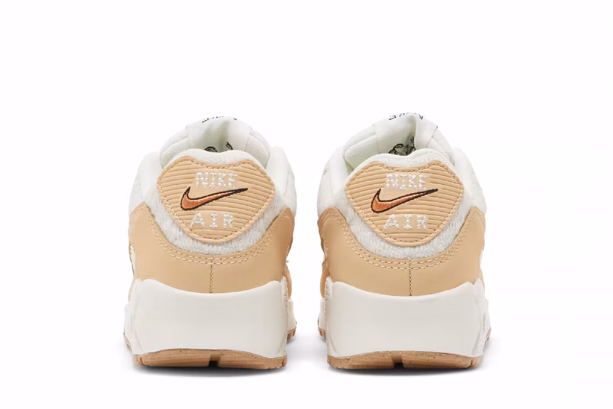Nike Women's Air Max 90 SE Sun Club - Sail Arctic Orange, view 7