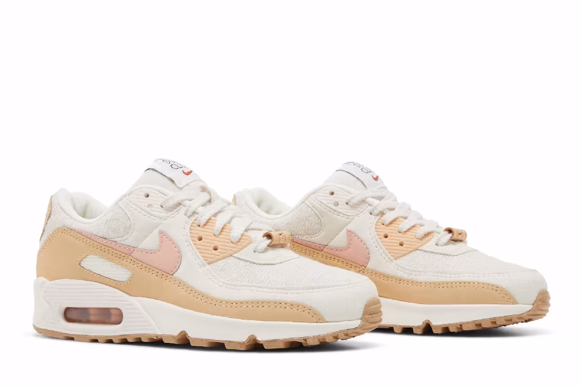 Nike Women's Air Max 90 SE Sun Club - Sail Arctic Orange, view 9