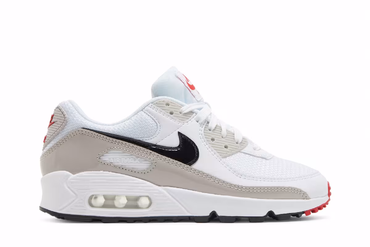 Nike Women's Air Max 90 Light Iron Ore Black, view 2