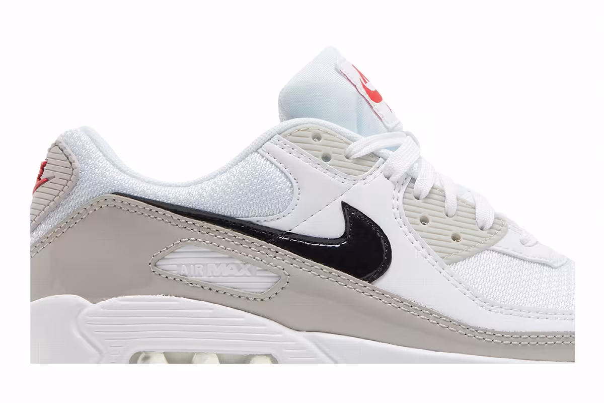 Nike Women's Air Max 90 Light Iron Ore Black, view 3