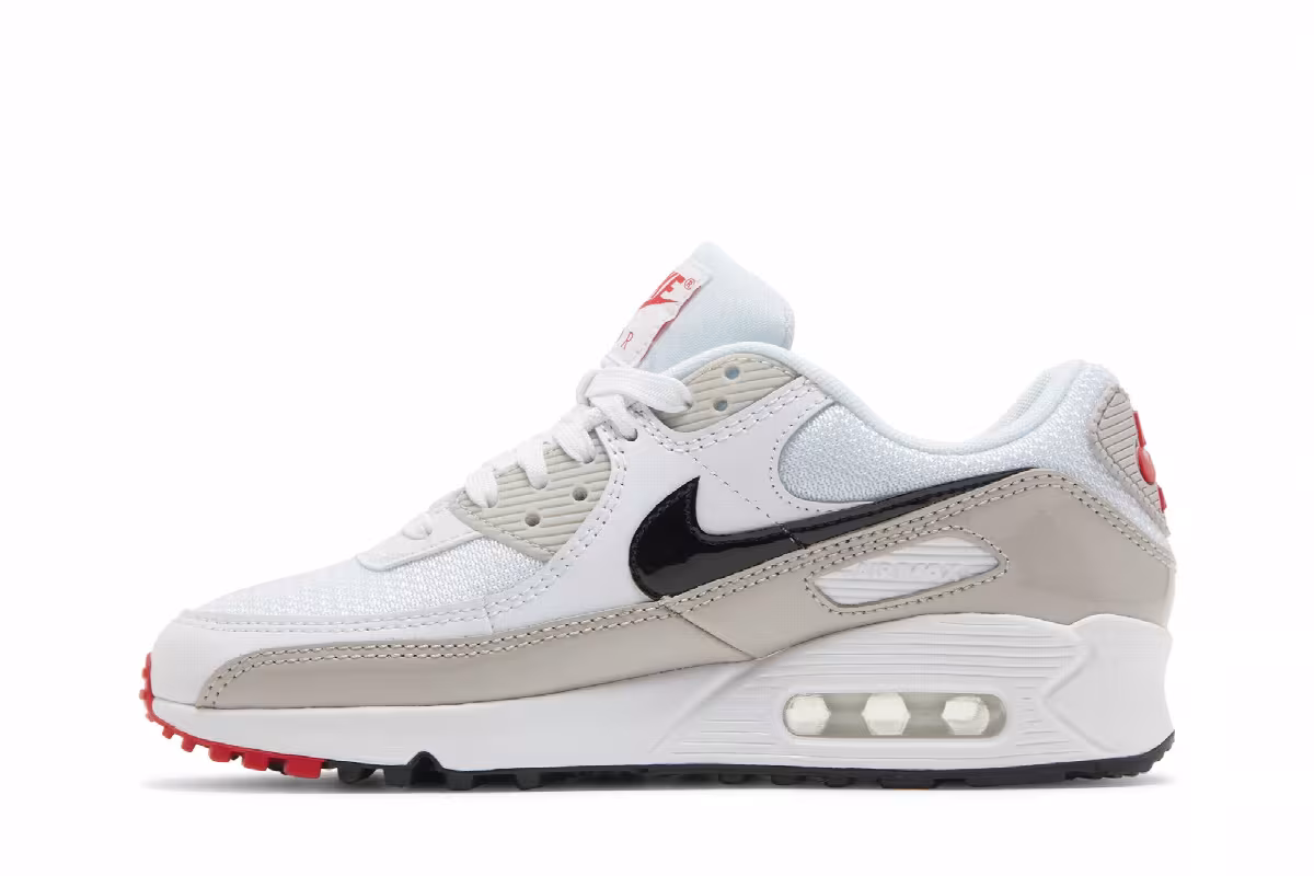 Nike Women's Air Max 90 Light Iron Ore Black, view 4