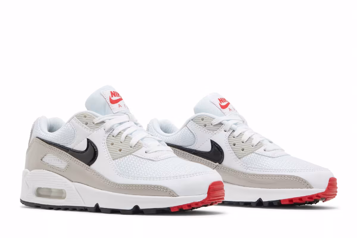 Nike Women's Air Max 90 Light Iron Ore Black, view 9