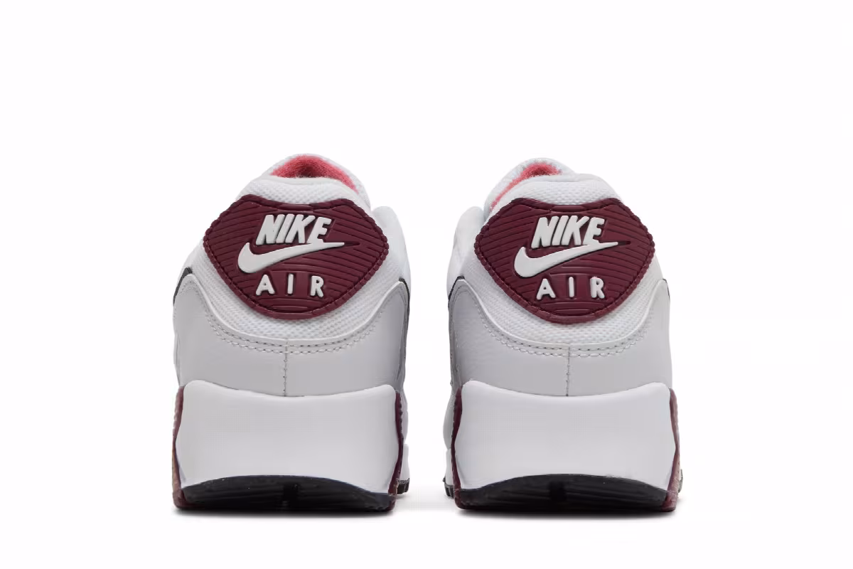 Nike Women's Air Max 90 White Dark Beetroot, view 7